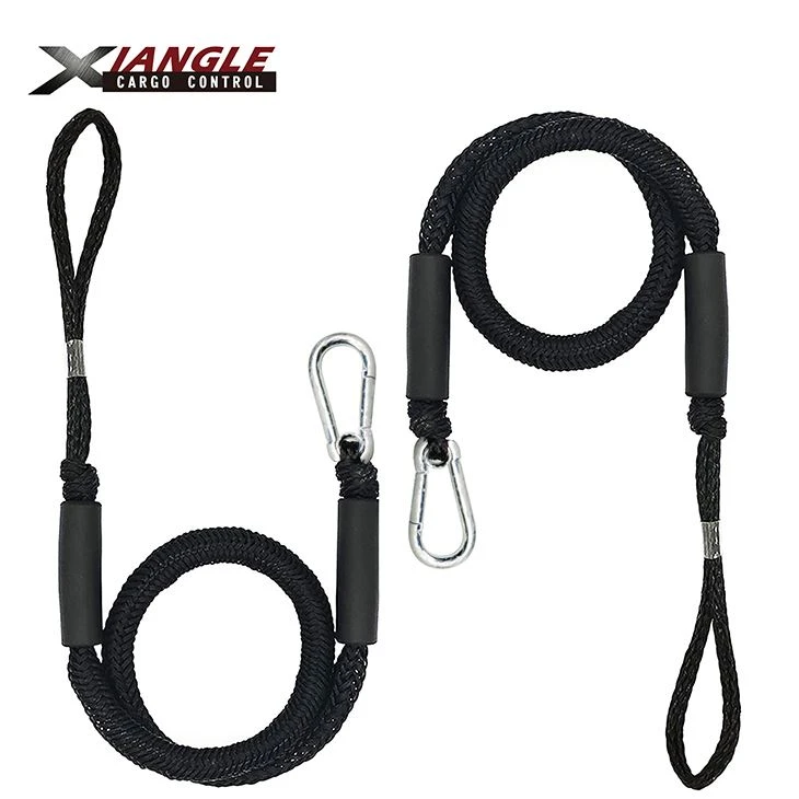 Швартовний канат для човна Bungee Dock Line для човнів, із затискачем з нержавіючої сталі