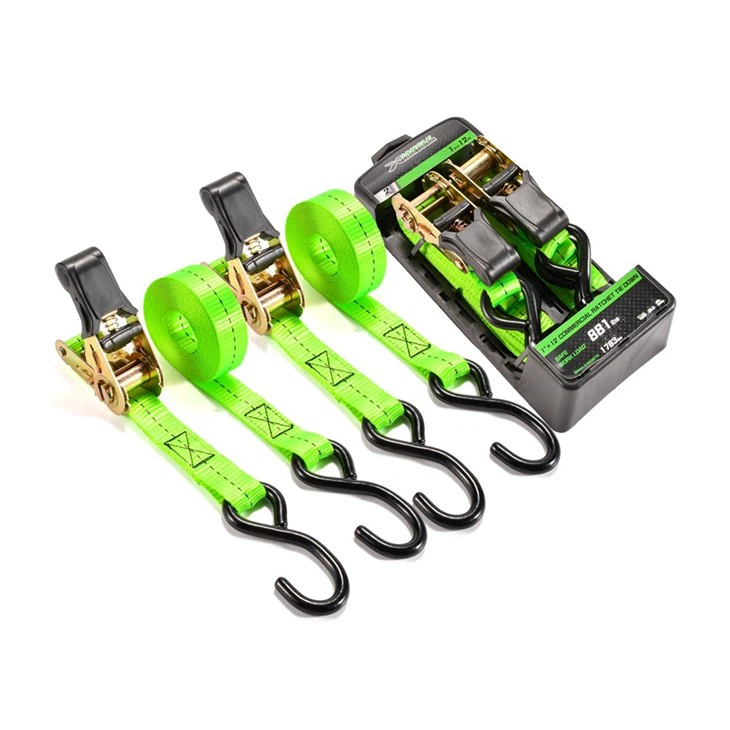 Heavy Duty Retractable Cargo Lashing Belt Ratchet Strap